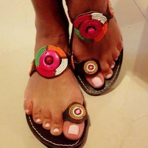 Beaded sandals
